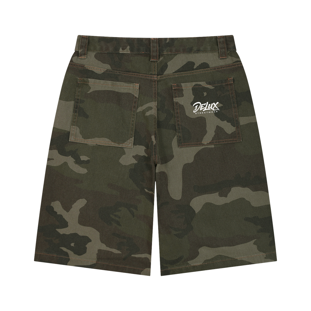 DeLuX Men's Wide Leg Camo Shorts