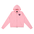 DeLuX Women’s Raw Edge Full Zip Hoodie