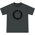Youth Orange Tie-Dye Tee — Circular 'LUX STREETWEAR' Logo