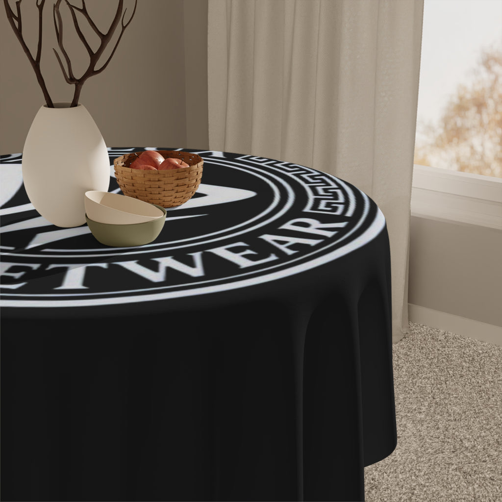 Tablecloth — D'Lux Streetwear Logo Black & White Urban Table Cover