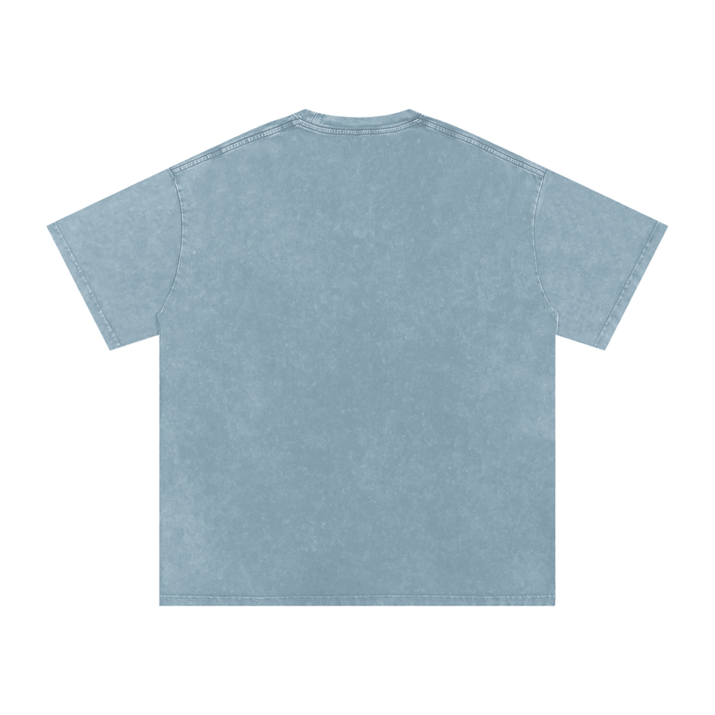 DeLuX Solitary Snow Washed Oversized Cotton T-Shirt