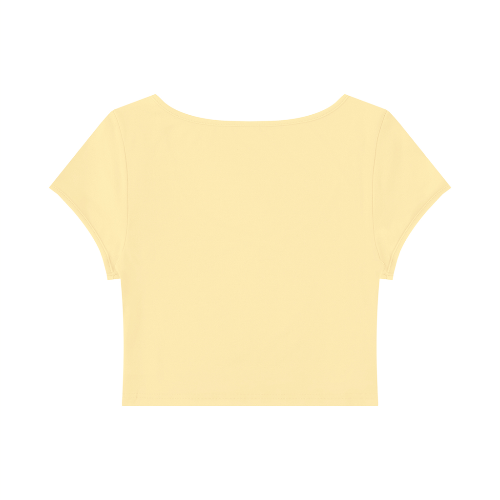 DeLuX Women's Slim Cap Sleeve Crop T-Shirt