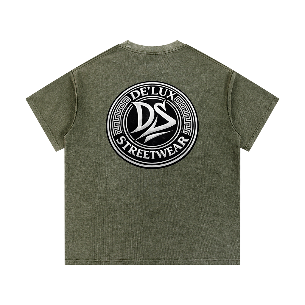 Mineral Wash Waffle Knit T-Shirt