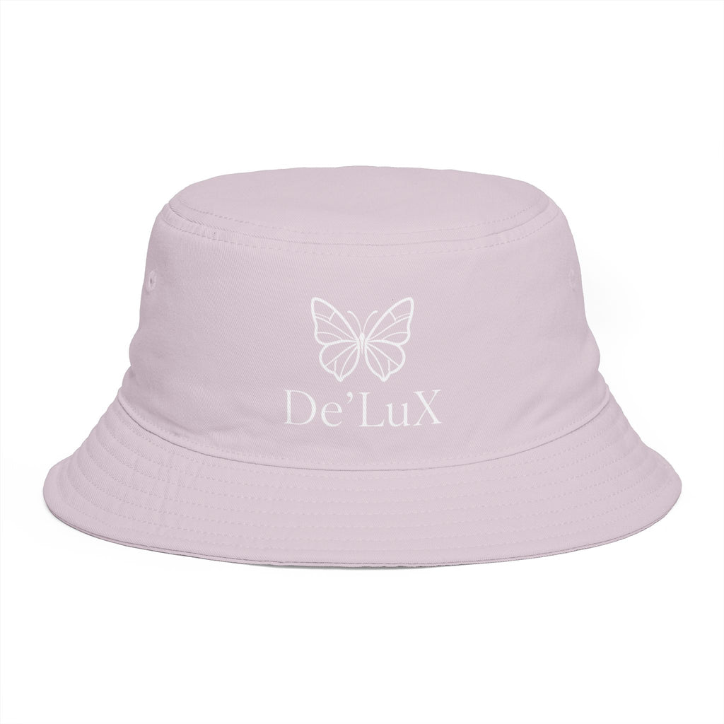 Women De’LuX Butterfly Bucket Hat — Embroidered Brown Fashion Hat