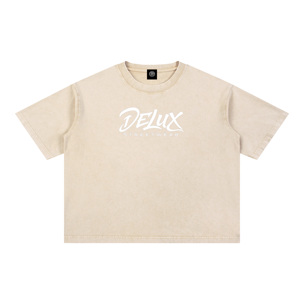 DeLuX Mineral Wash Boxy Cotton T-Shirt