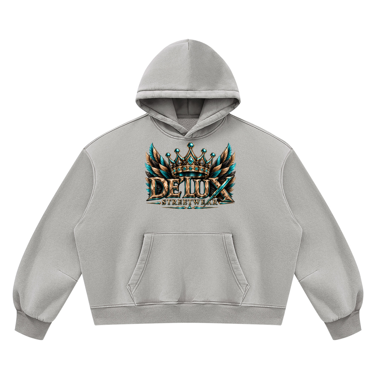 DeLuX  Boxy Fleece Hoodie