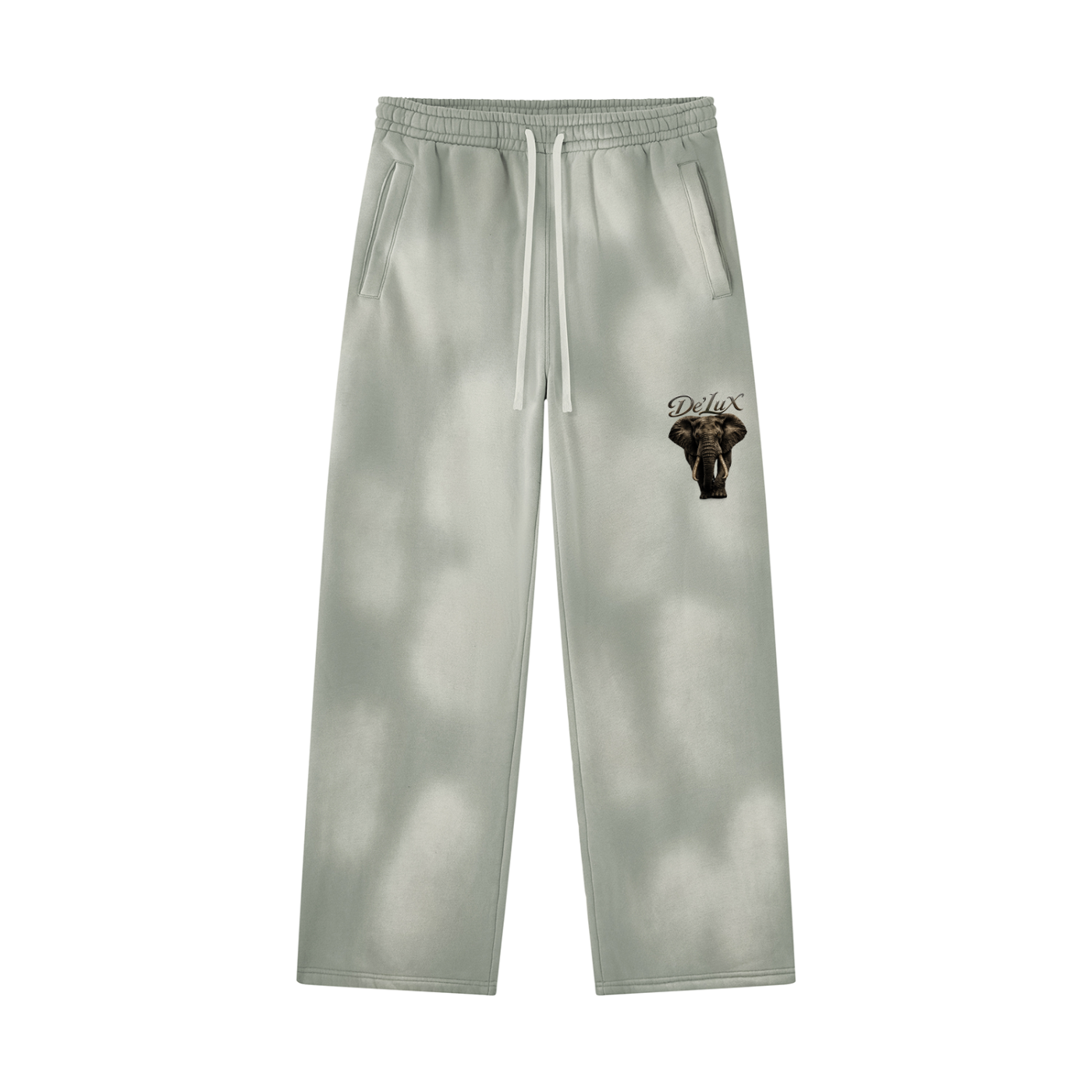 Elephant Sunfade Wide Leg Fleece Sweatpants