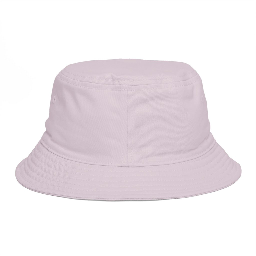 DELUX Brown Bucket Hat — Retro Logo Casual Sun Hat
