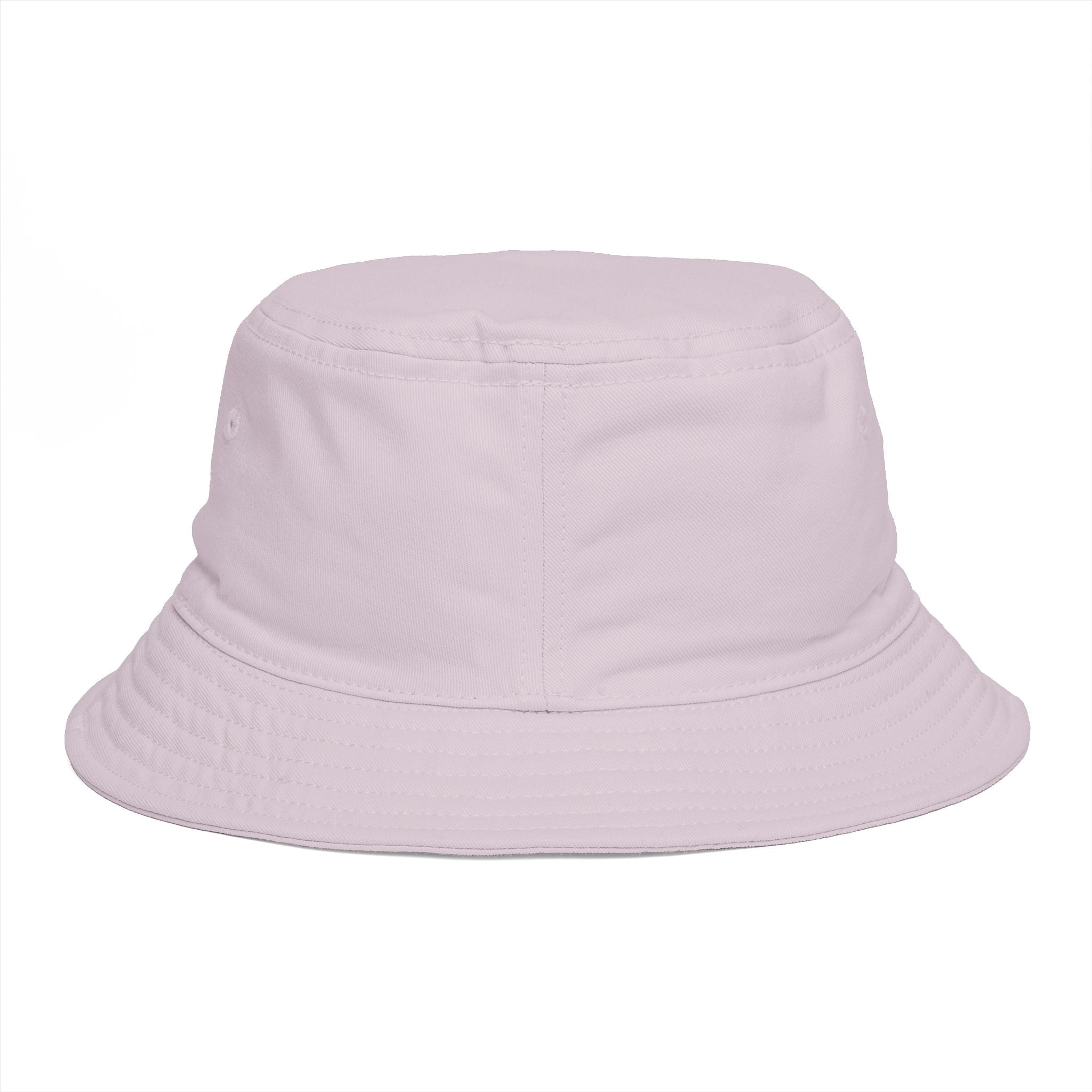 DELUX Brown Bucket Hat — Retro Logo Casual Sun Hat