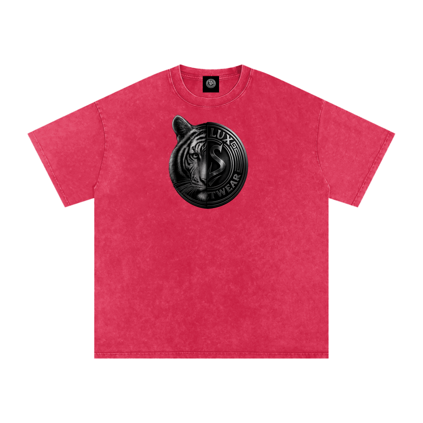 DeLuX Solitary Snow Washed Oversized Cotton T-Shirt