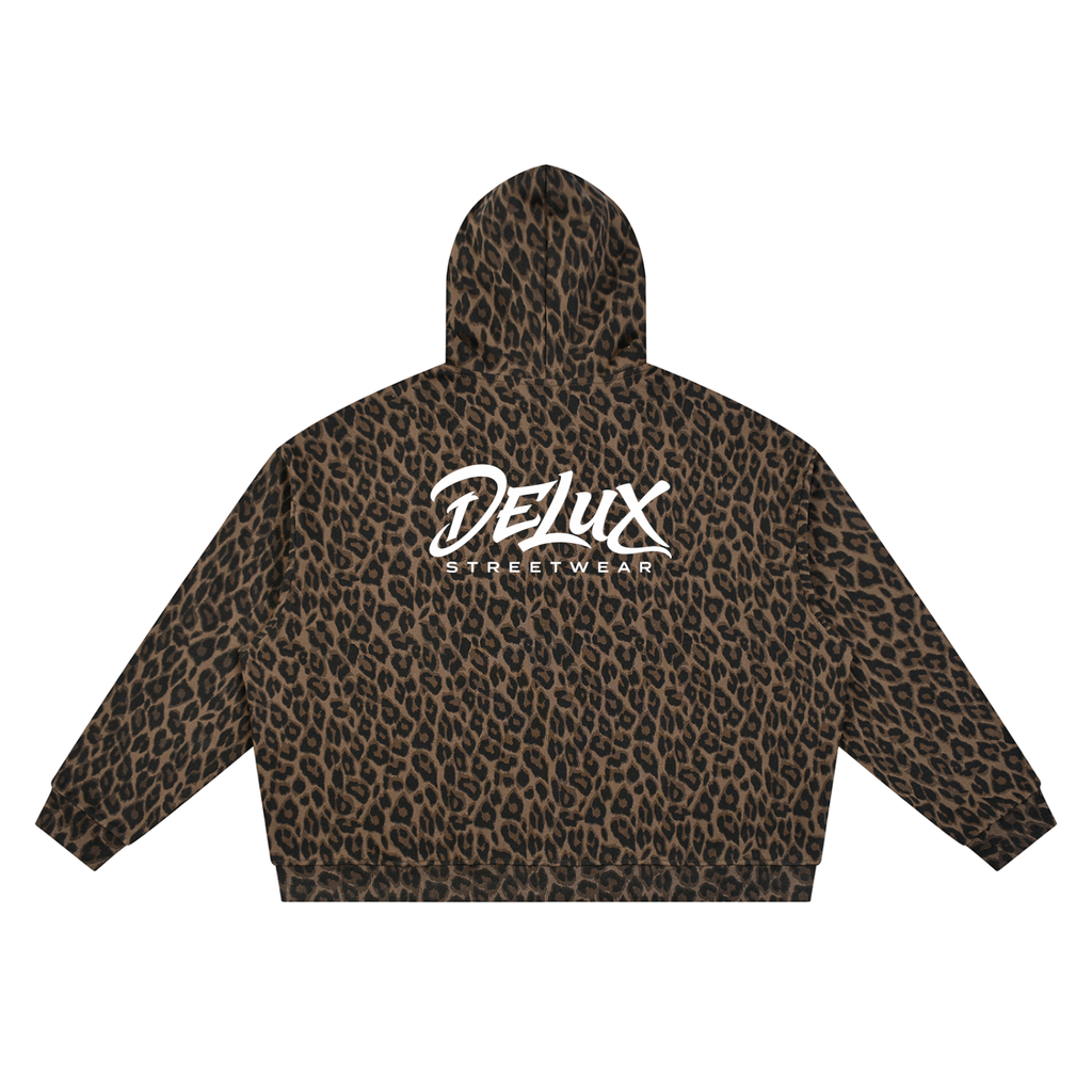 DeLuX  Leopard Full Zip Hoodie