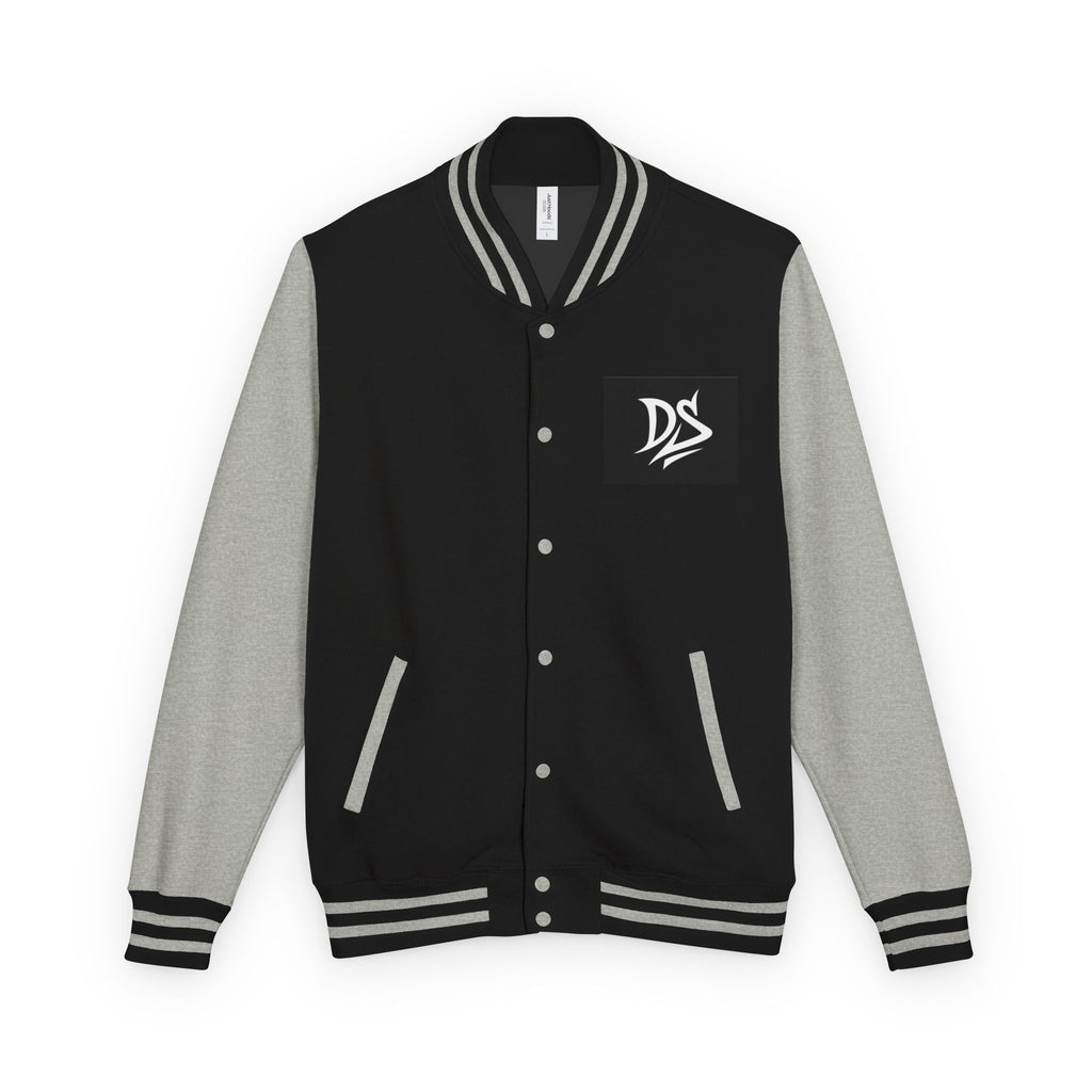 Letterman Jacket — Pink Varsity Jacket with 'DS' Logo