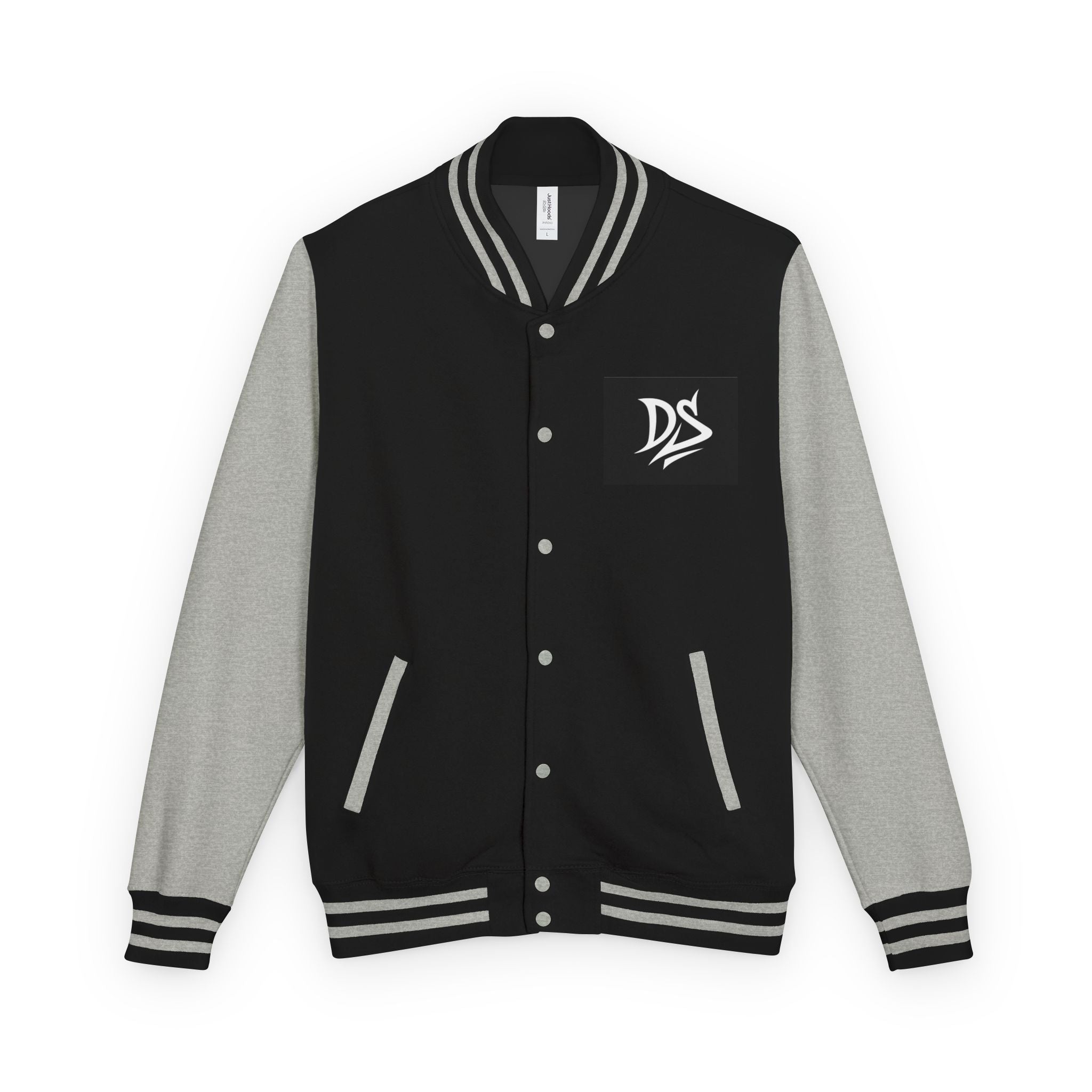 Letterman Jacket — Pink Varsity Jacket with 'DS' Logo