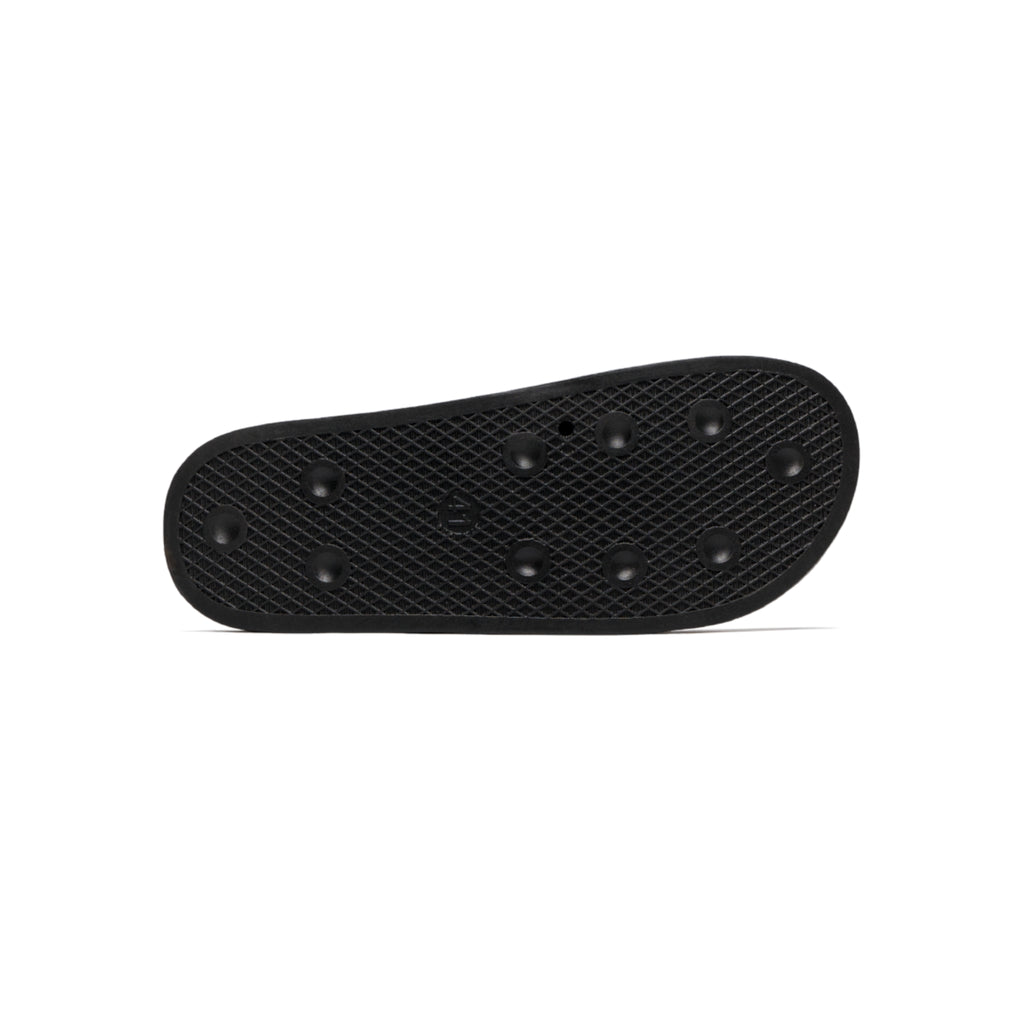 DeLUX Men's Black & White Logo Slide Sandals — Comfortable Pool, Beach & Casual Slides