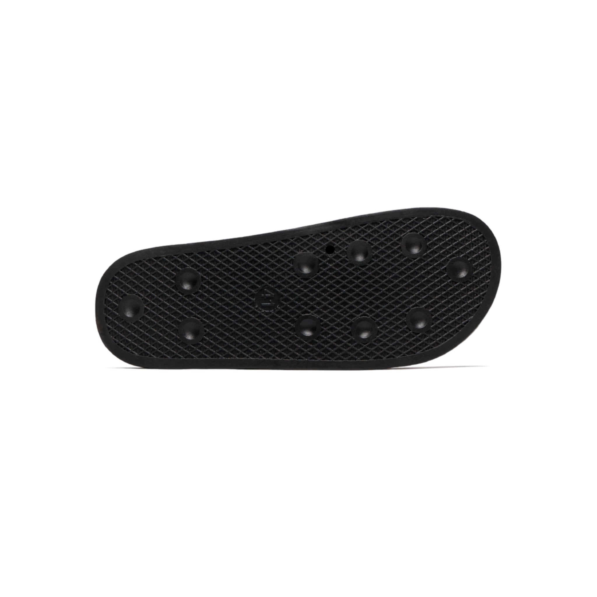DeLUX Men's Black & White Logo Slide Sandals — Comfortable Pool, Beach & Casual Slides