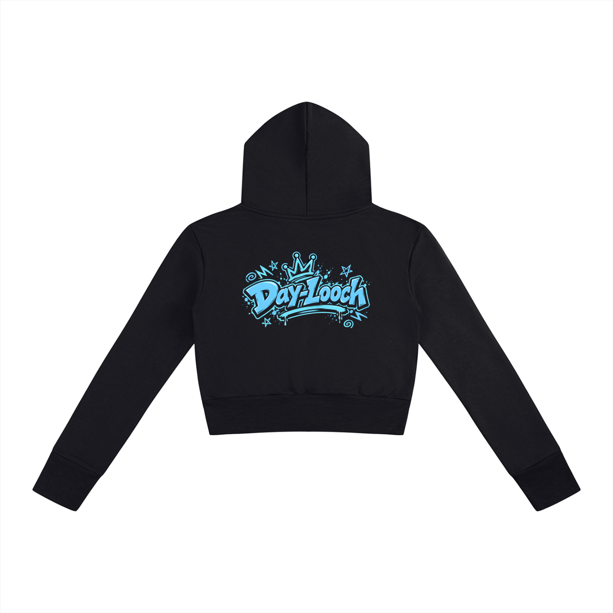 DeLuX Women’s Slim Crop Full Zip Hoodie