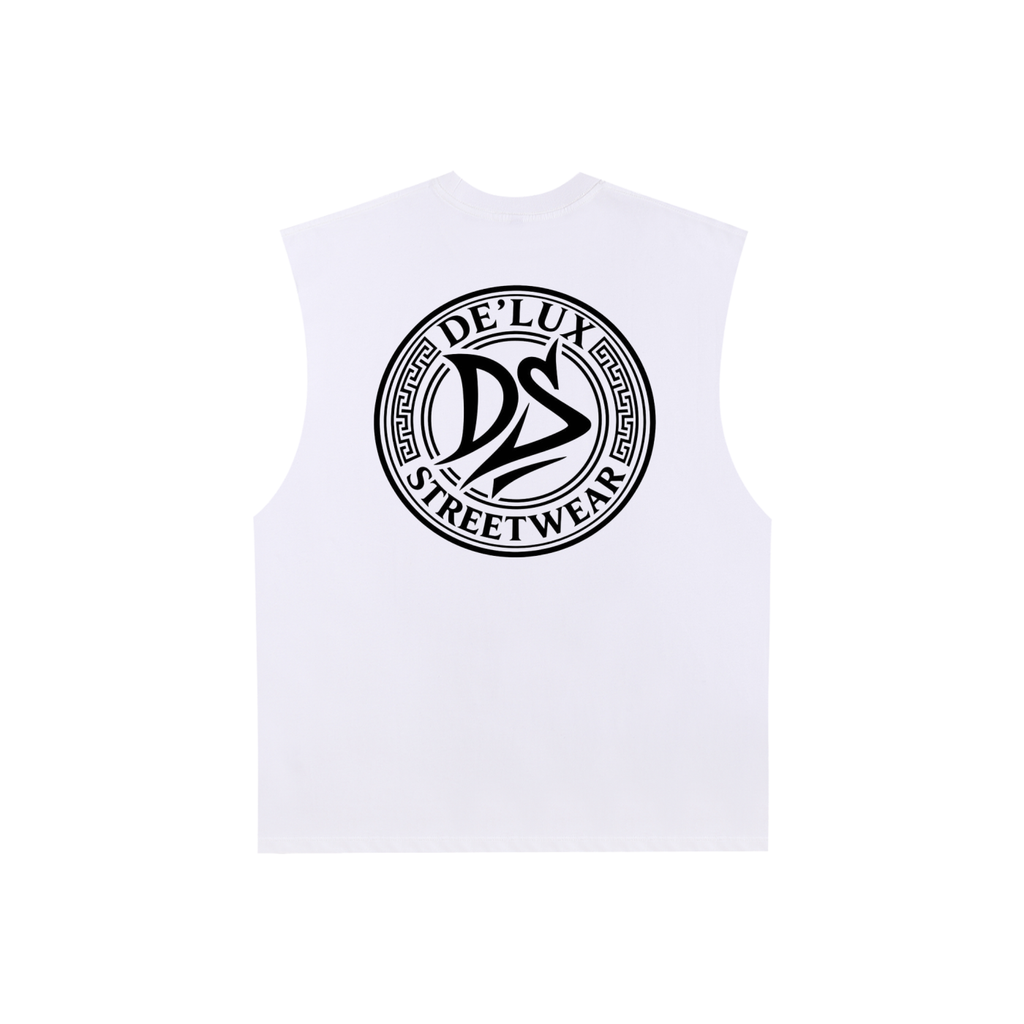 Raw Edge Cotton Tank Top