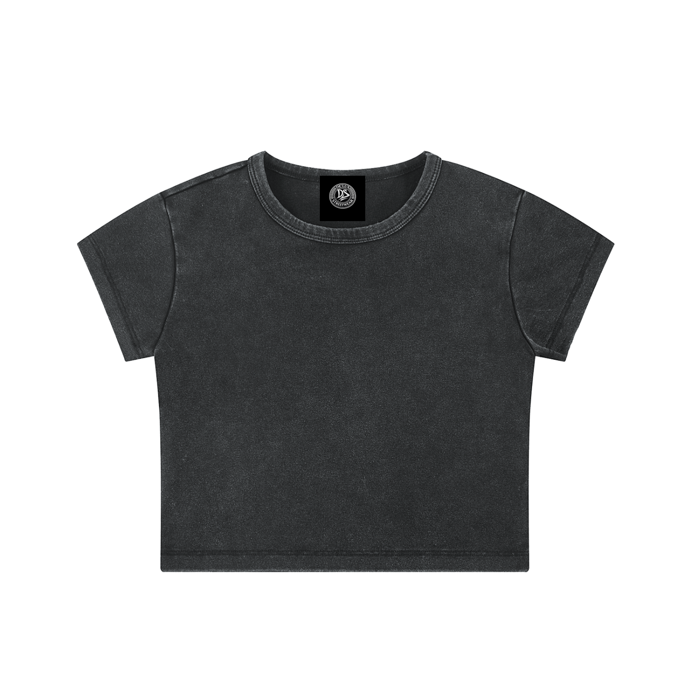 DeLuX Snow Washed Crop Top