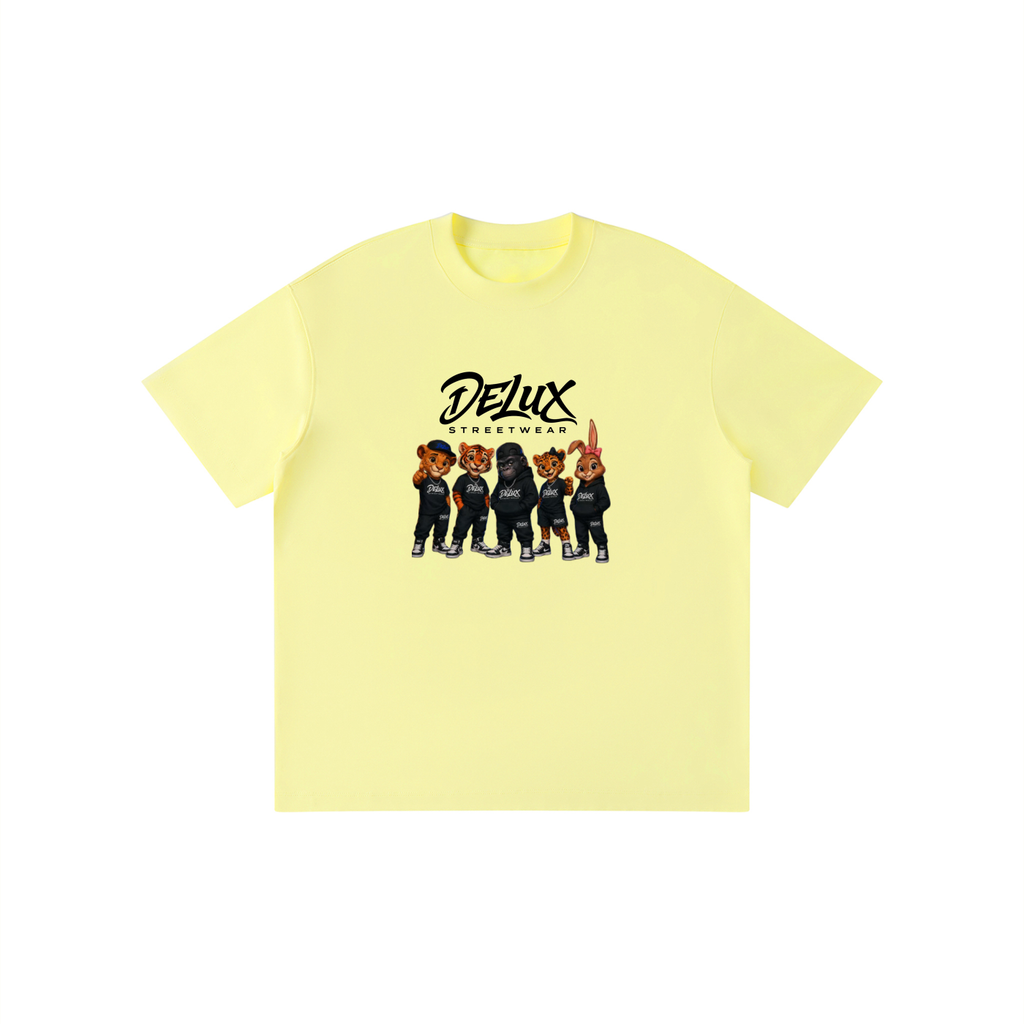 DeLuX Cartoon Kid’s Solid Crewneck T-Shirt