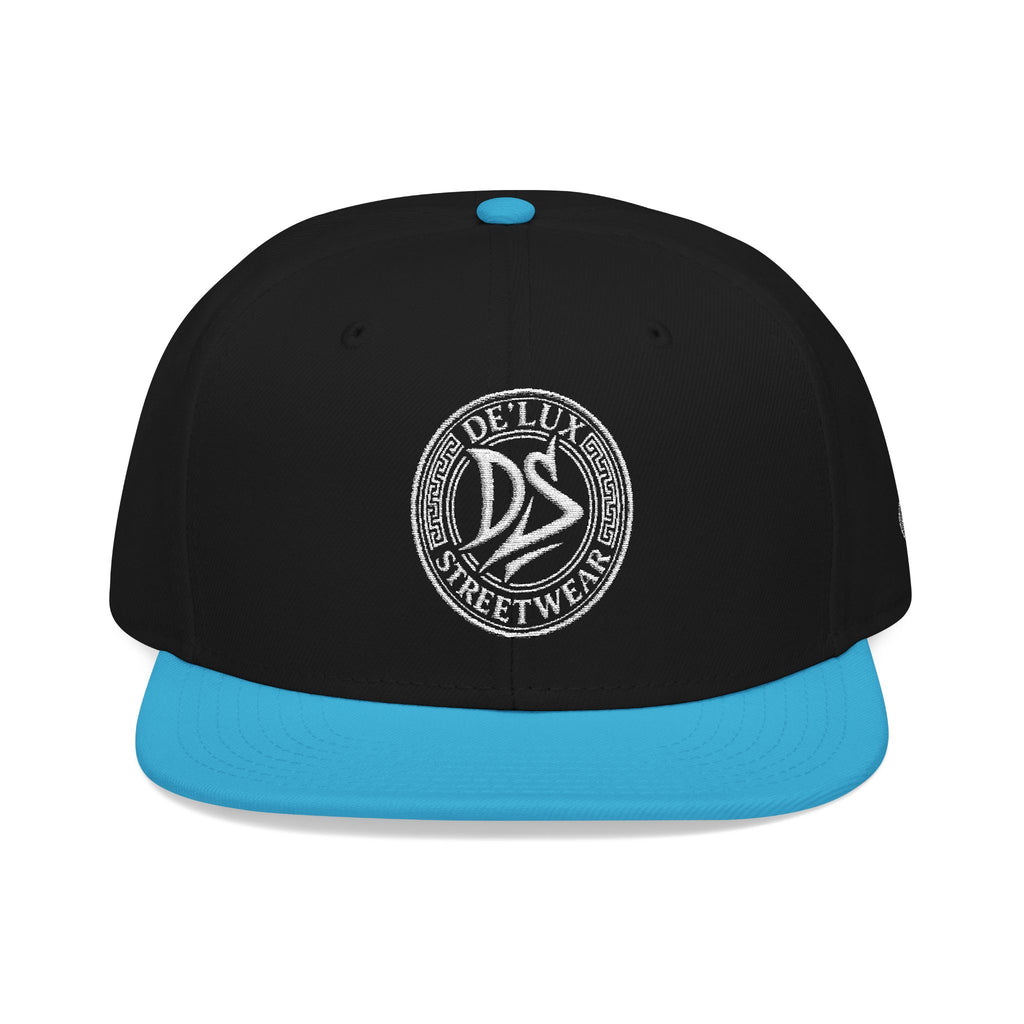 Embroidered Snapback Hat — Vintage Circle Logo Streetwear Cap