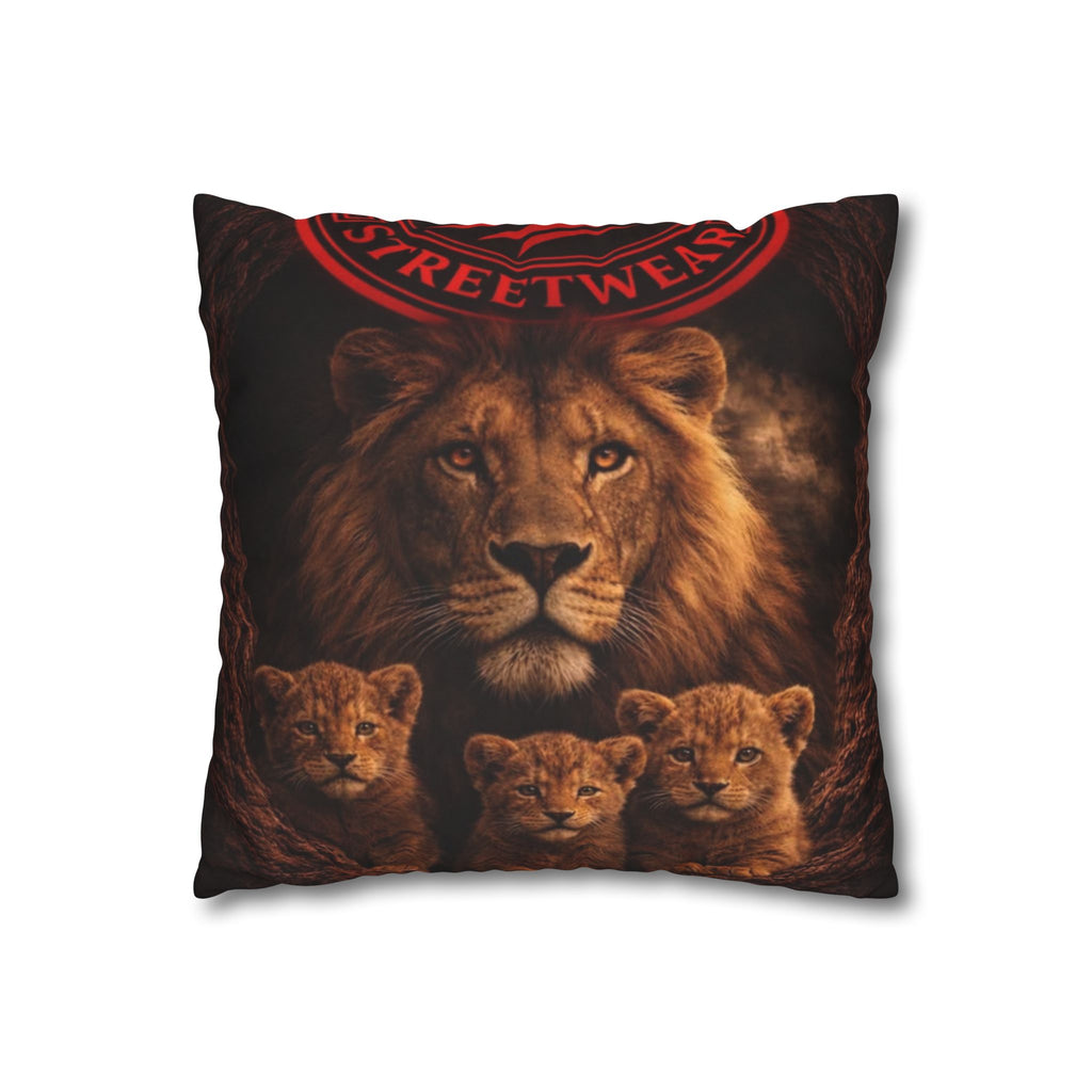 De'Lux Streetwear DS Logo Square Throw Pillowcase