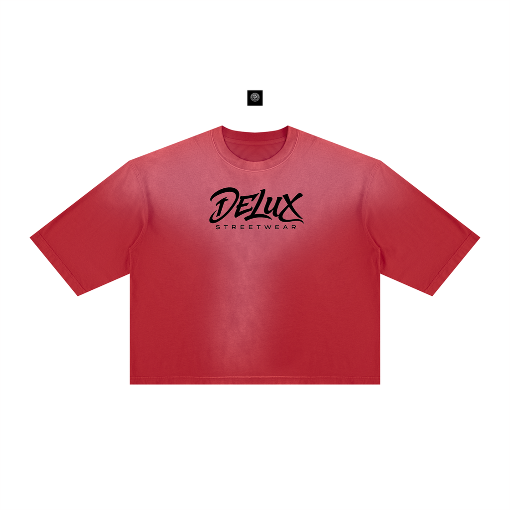 DeLuX Vintage Wash Sunfade Boxy T-Shirt