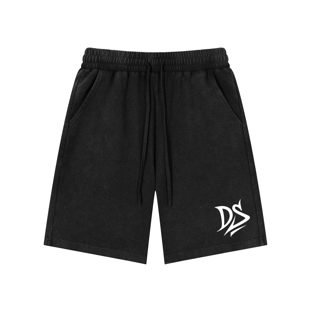 Mineral Wash Waffle Knit Shorts