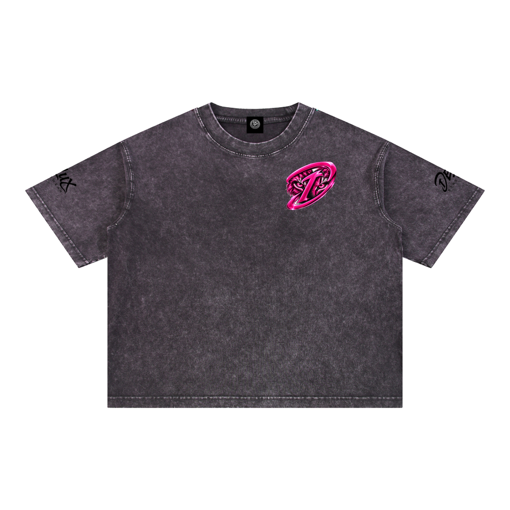 DeLuX Mineral Wash Boxy Cotton T-Shirt