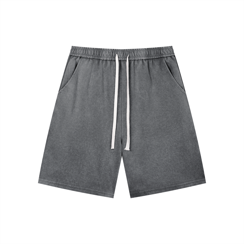 DeLuX Men’s Vintage Wash Drawstring Shorts
