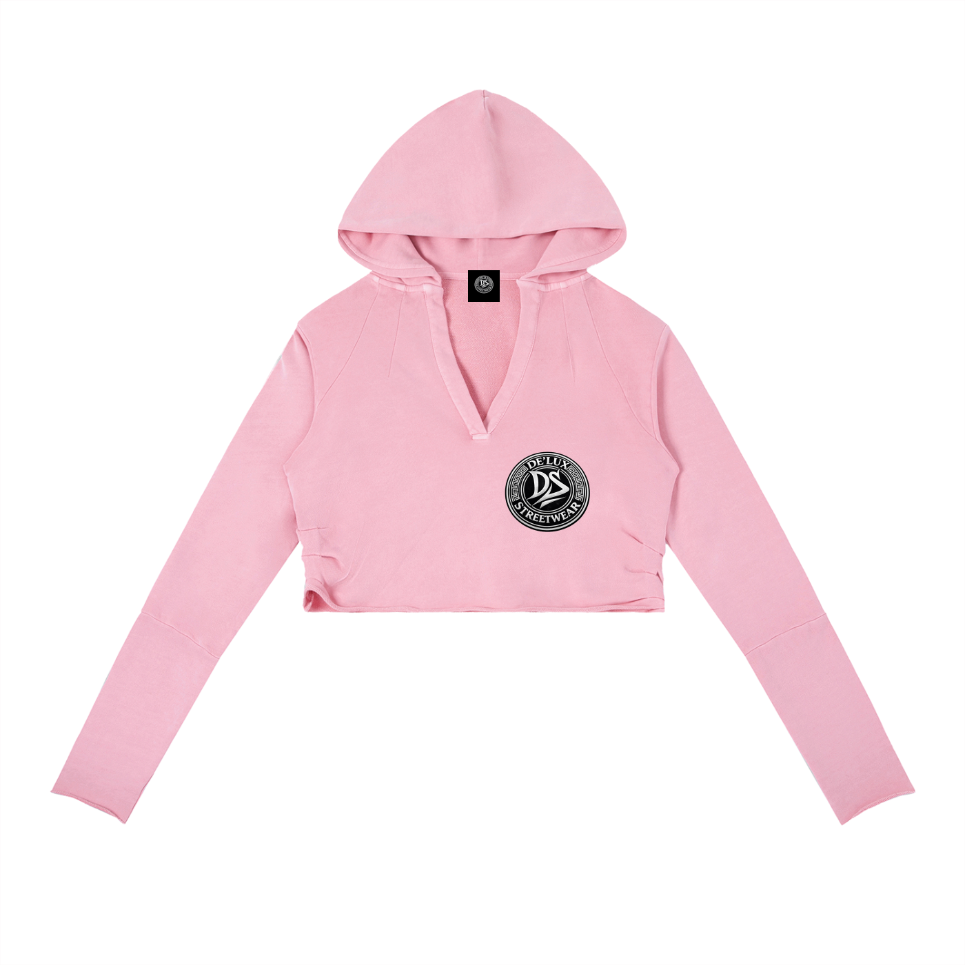 Vintage Washed Raw Edge Hoodie