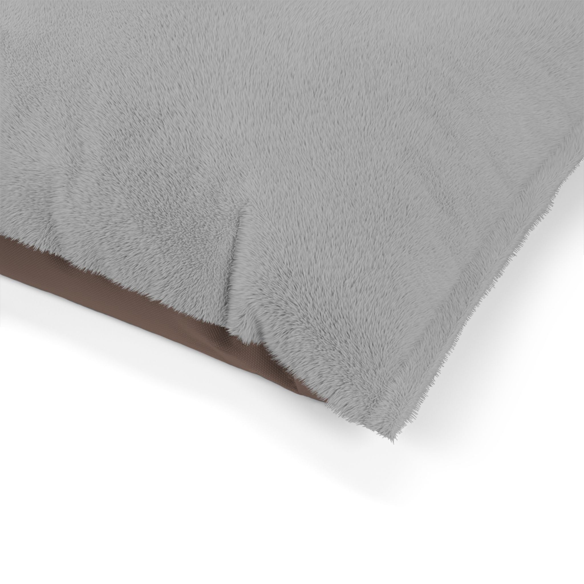 De'Lux Streetwear Logo Pet Bed – Plush Grey Dog & Cat Cushion