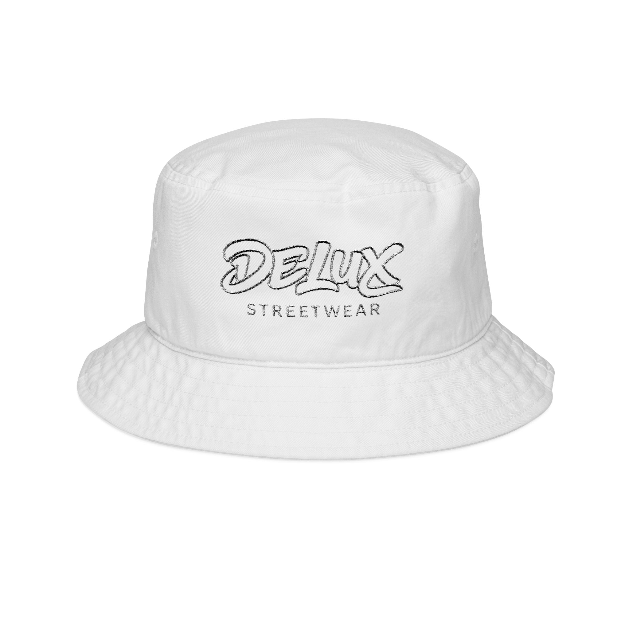 Delux Streetwear Embroidered Bucket Hat — Urban Casual Sun Hat