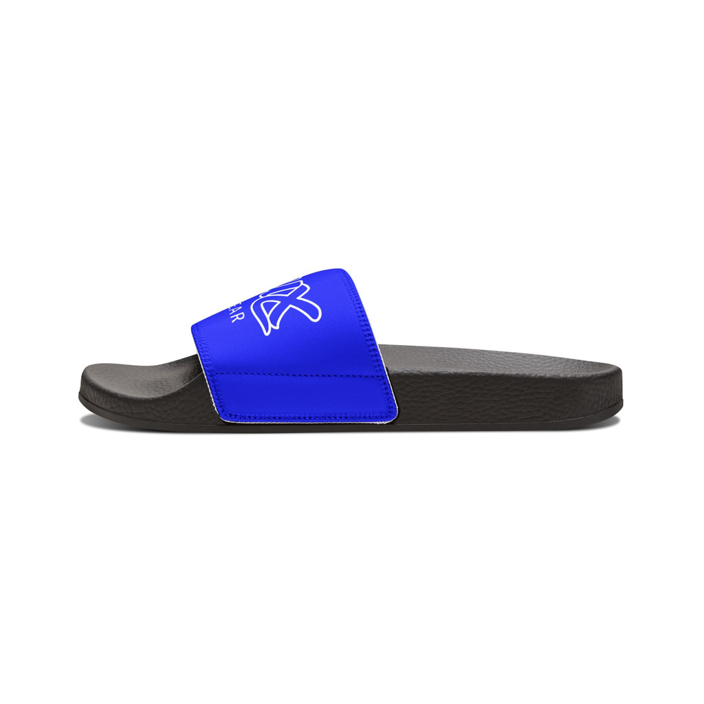 Men's Removable-Strap Slide Sandals — Blue DELUX Streetwear Comfort Slides