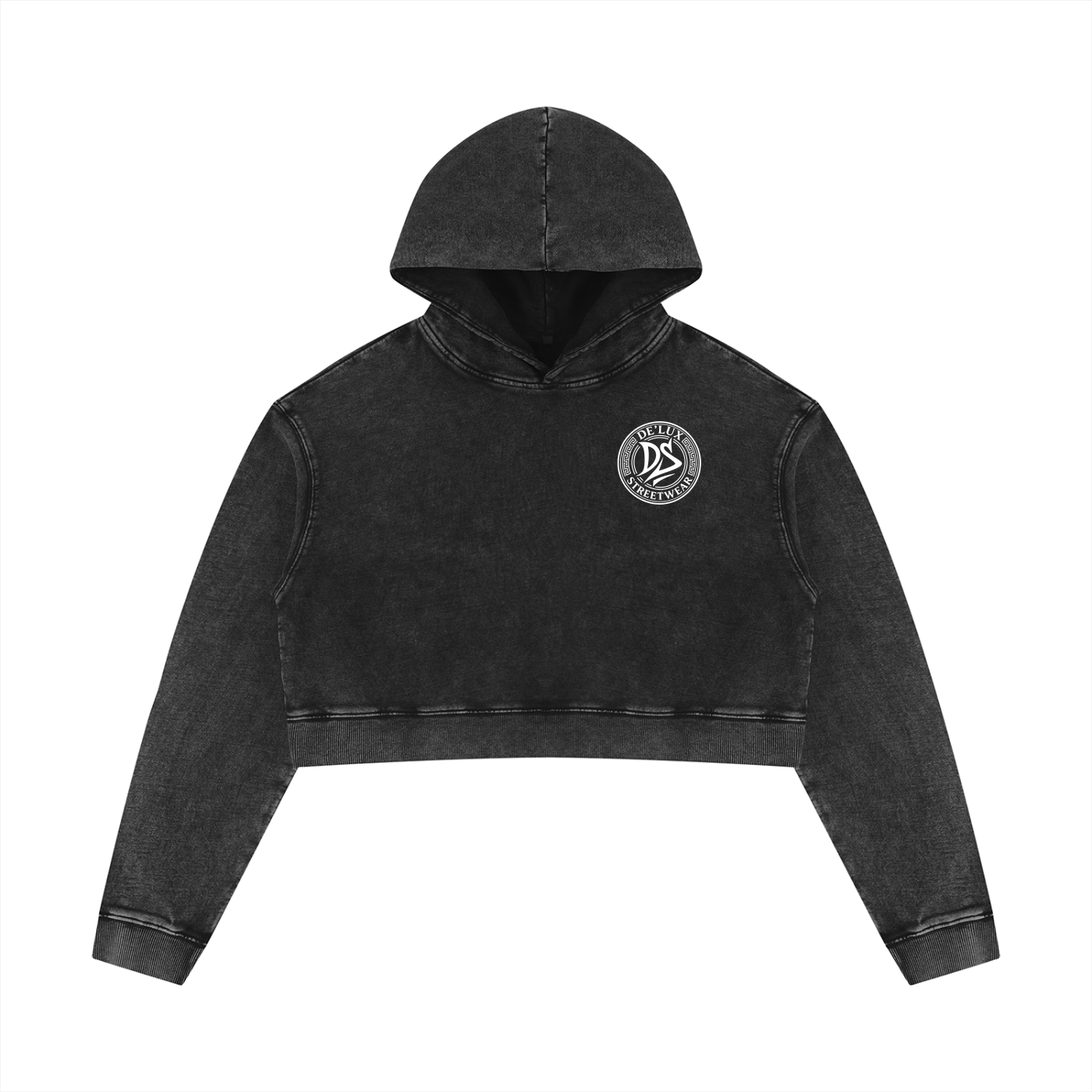 Women’s Mineral Washed Crop Hoodie