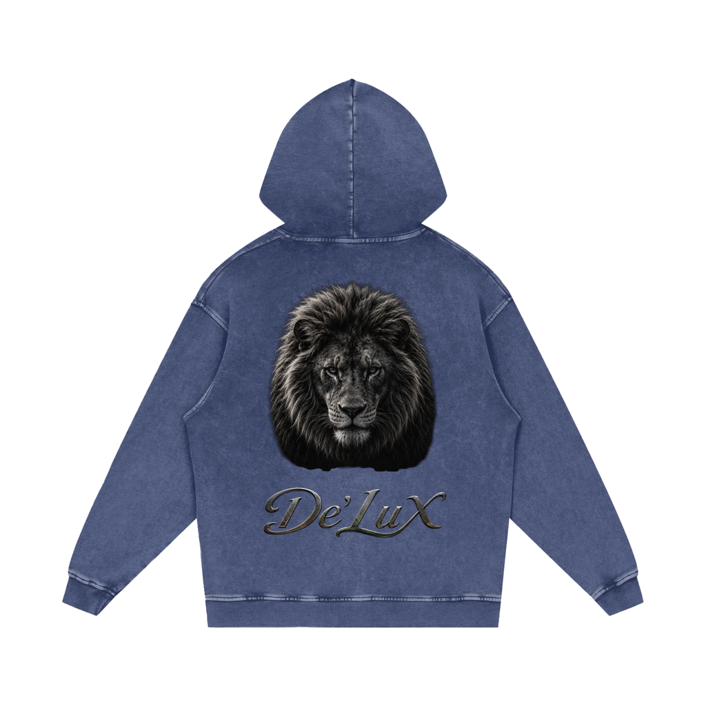 KING Snow Washed Loose Cotton Hoodie