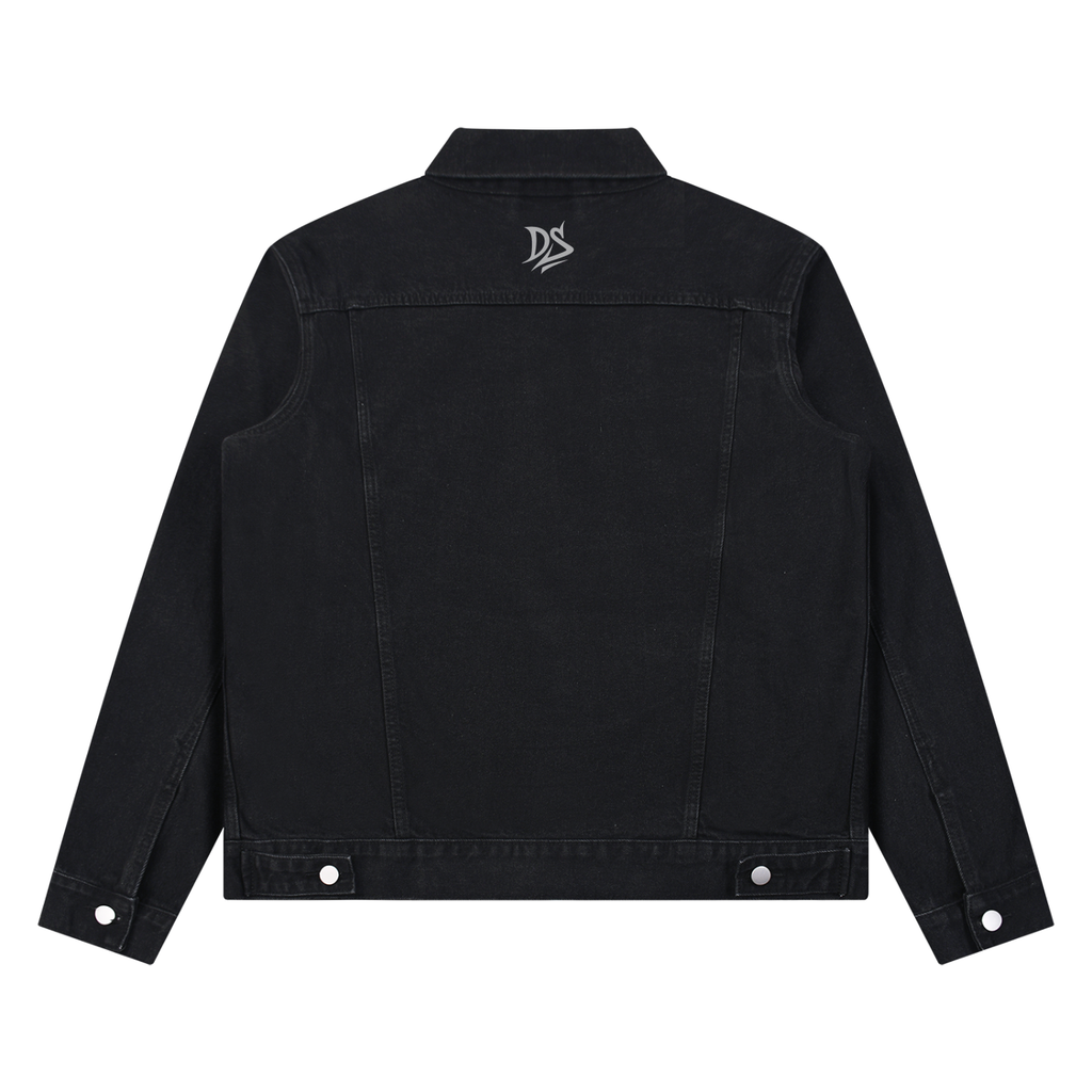 Unisex Vintage Wash Denim Jacket
