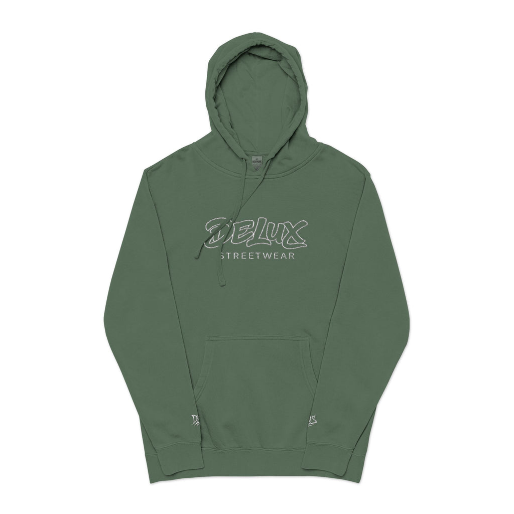 Vintage Green ‘Delux’ Pigment-Dyed Hoodie