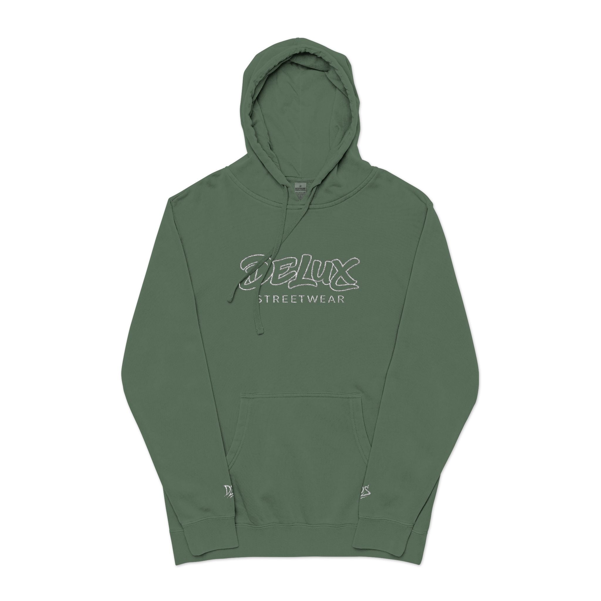 Vintage Green ‘Delux’ Pigment-Dyed Hoodie