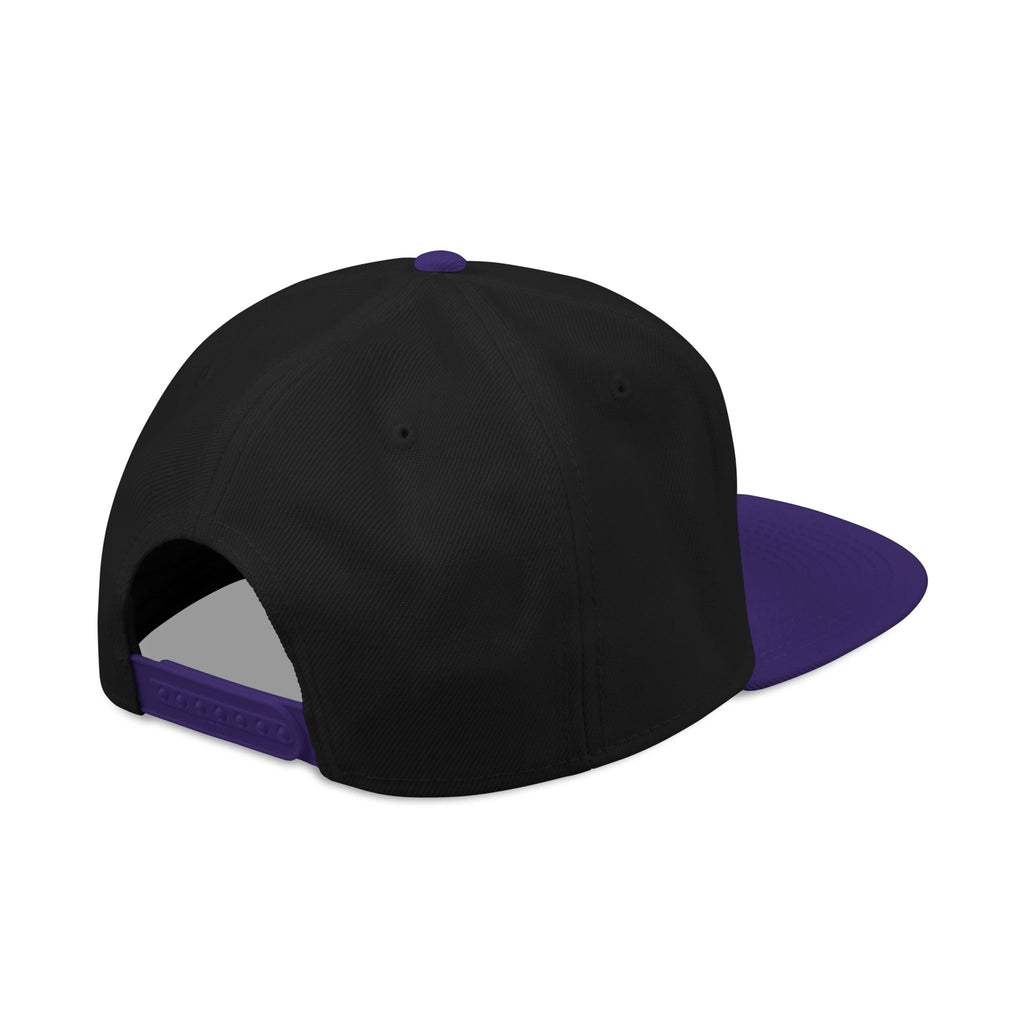 Embroidered Snapback Hat — Vintage Circle Logo Streetwear Cap