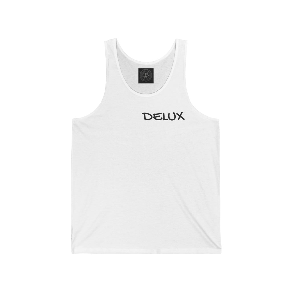 DELUX Minimal Logo Tank Top — Men's & Women's Casual Summer Muscle Tee