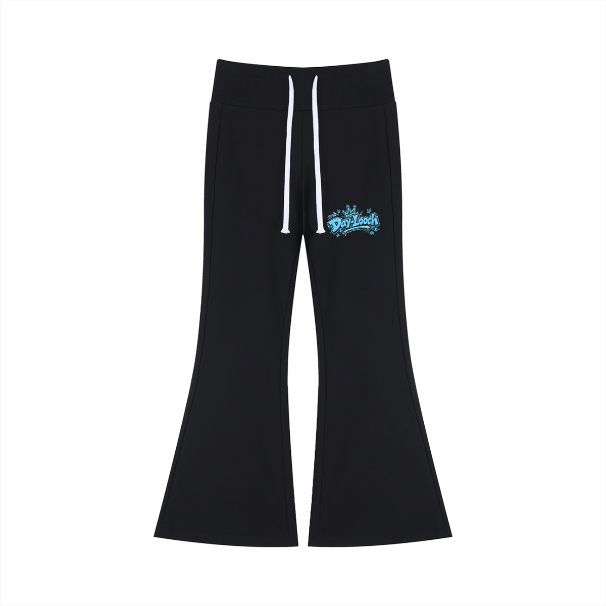 DeLuX Women's Drawstring Flared Leg Pants