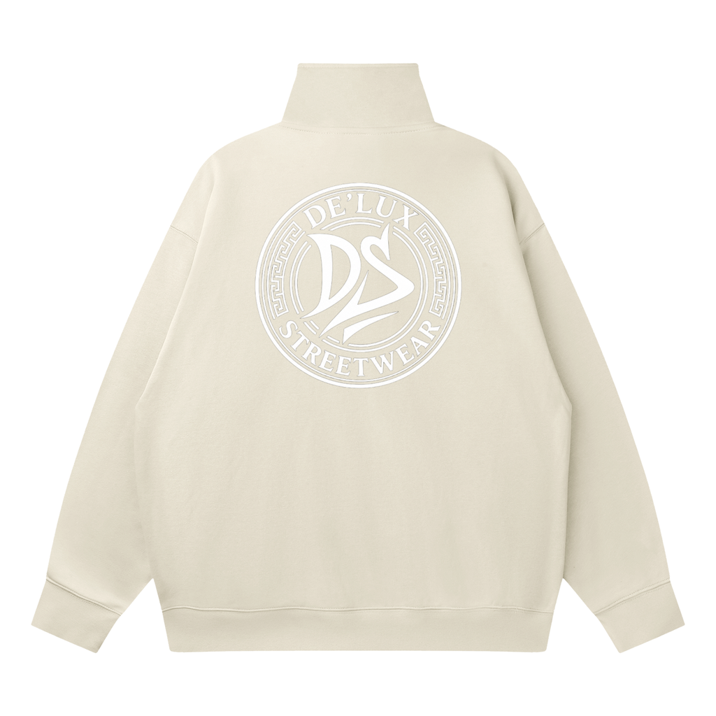 DeLuX Quarter-Zip Drop Shoulder Sweatshirt