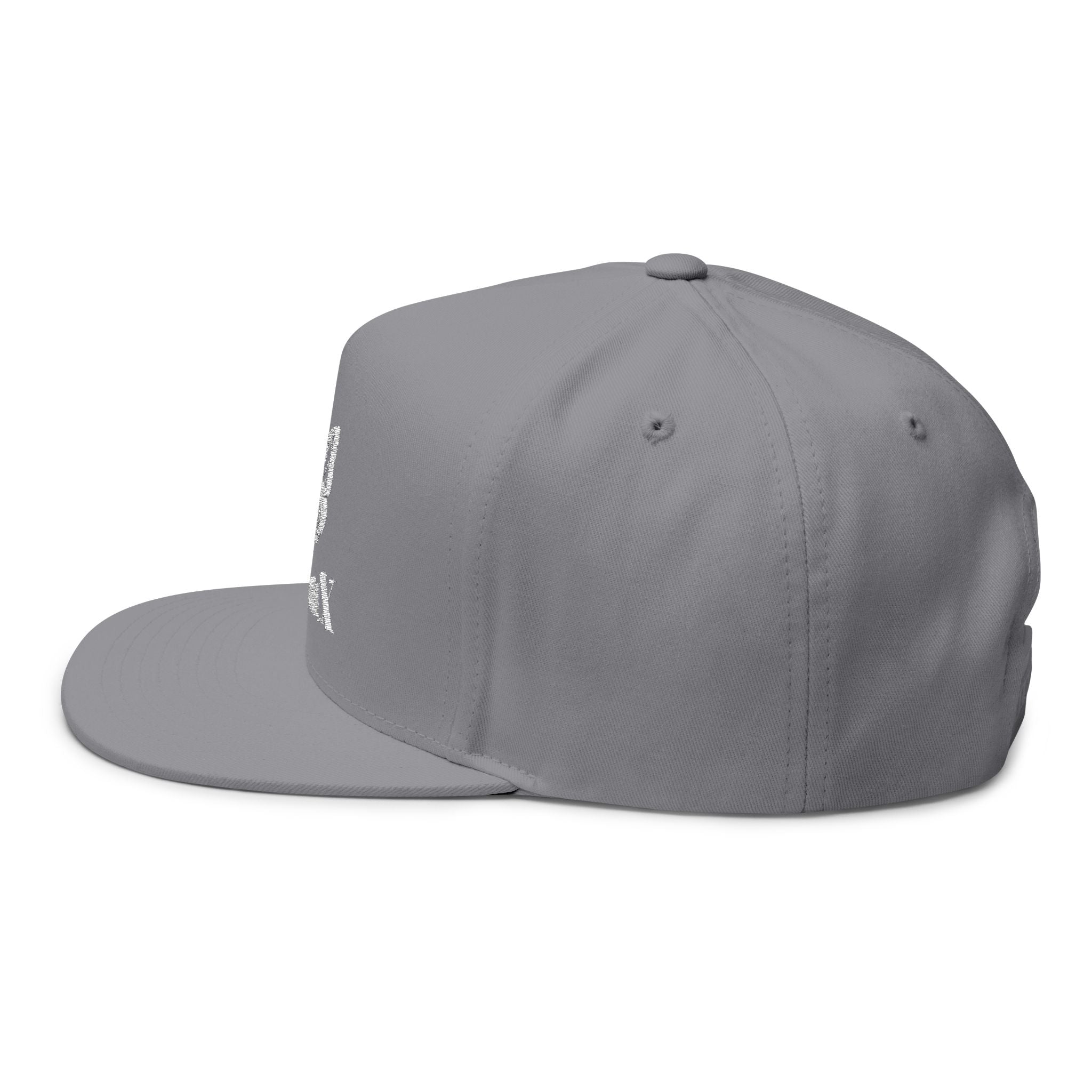 DeLuX Women Embroidered Butterfly Rhinestone Flat Bill Cap — Luxe 'Bee Lux' Snapback