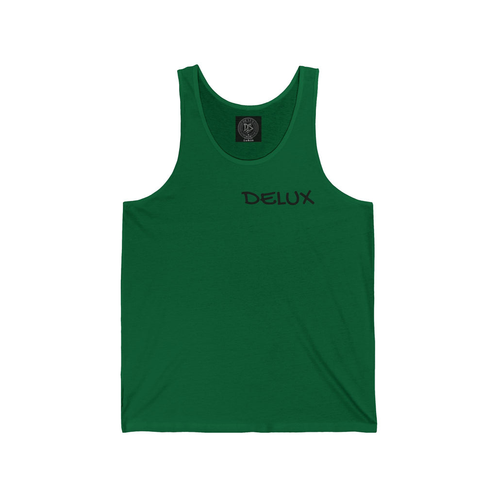DELUX Minimal Logo Tank Top — Men's & Women's Casual Summer Muscle Tee