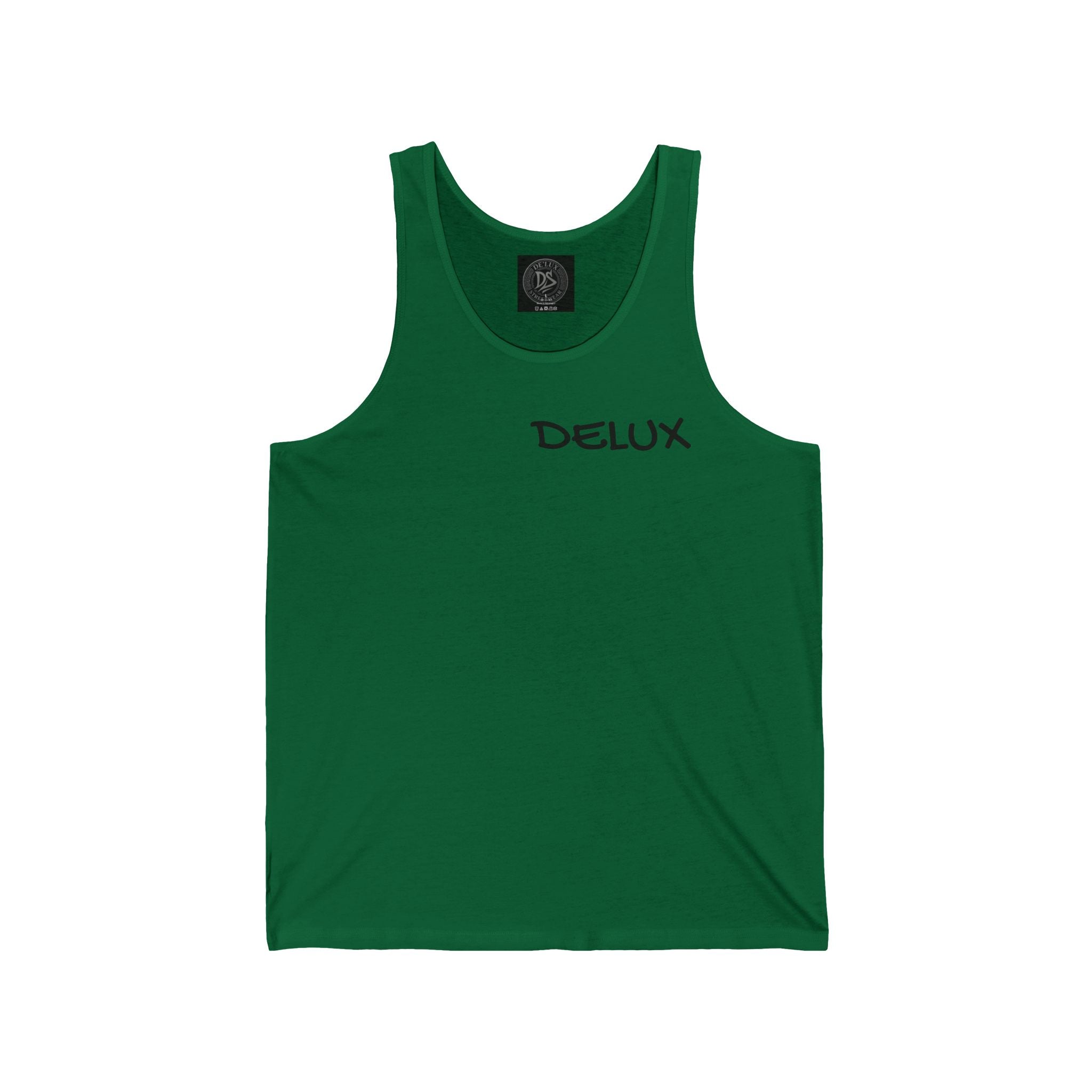 DELUX Minimal Logo Tank Top — Men's & Women's Casual Summer Muscle Tee