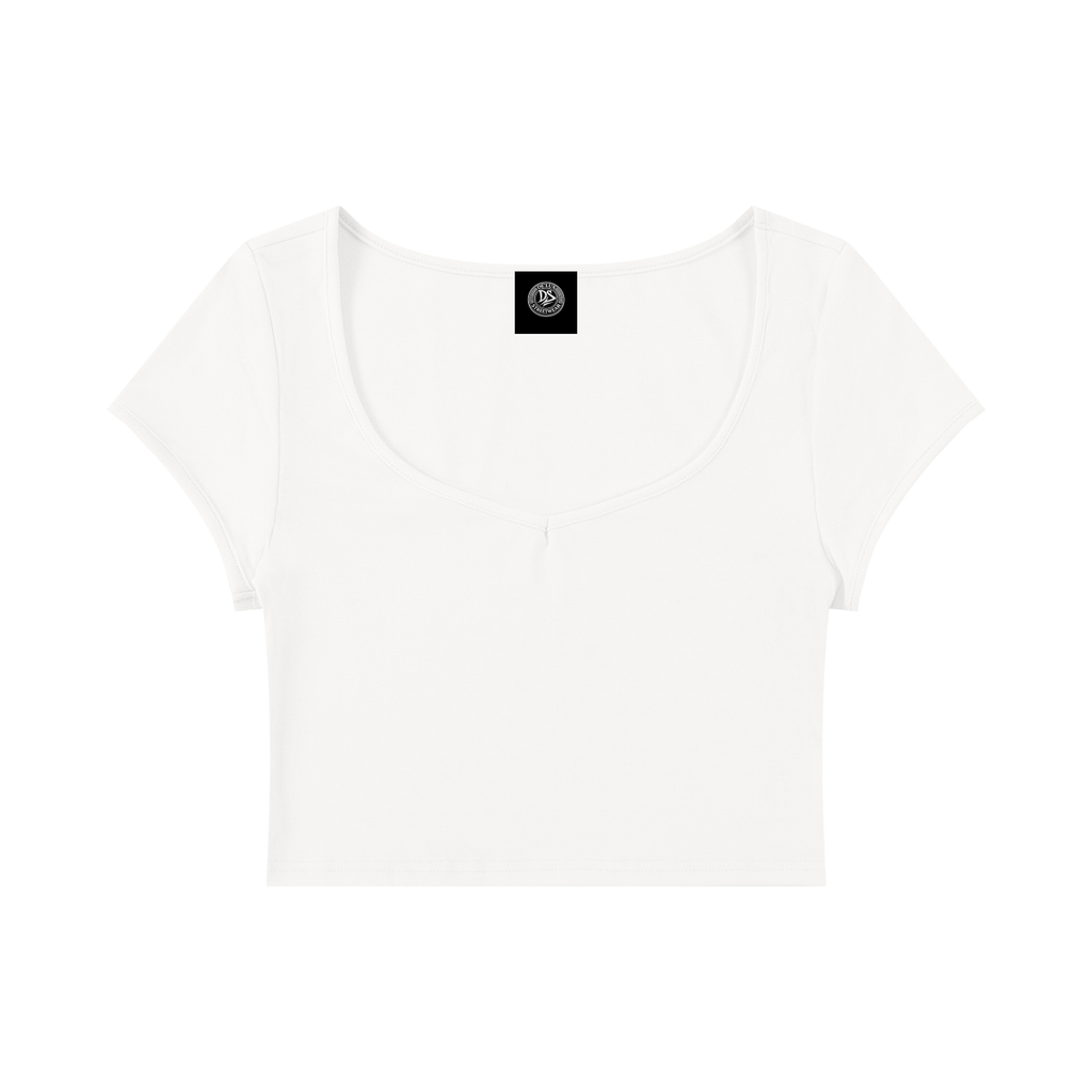 DeLuX Women's Slim Cap Sleeve Crop T-Shirt