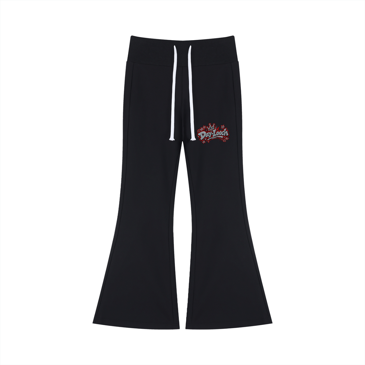 DeLuX Women's Drawstring Flared Leg Pants