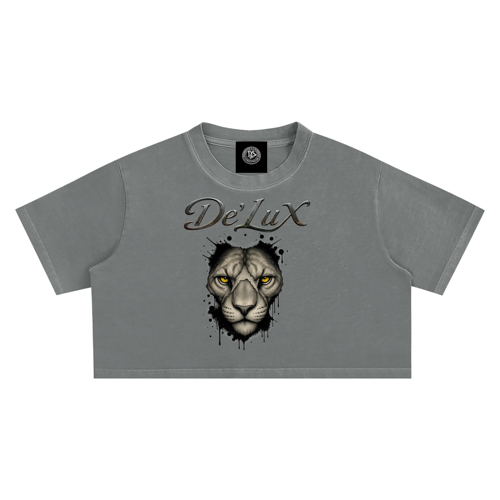Panther Snow Washed Crop Top