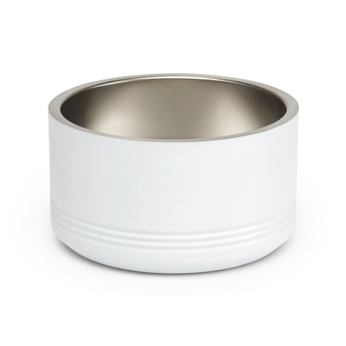 Ceramic-Style Stainless Pet Bowl — 18oz Modern Dog & Cat Feeder
