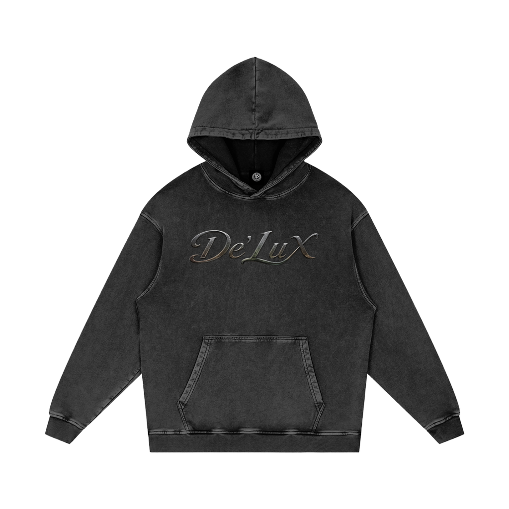 KING Snow Washed Loose Cotton Hoodie